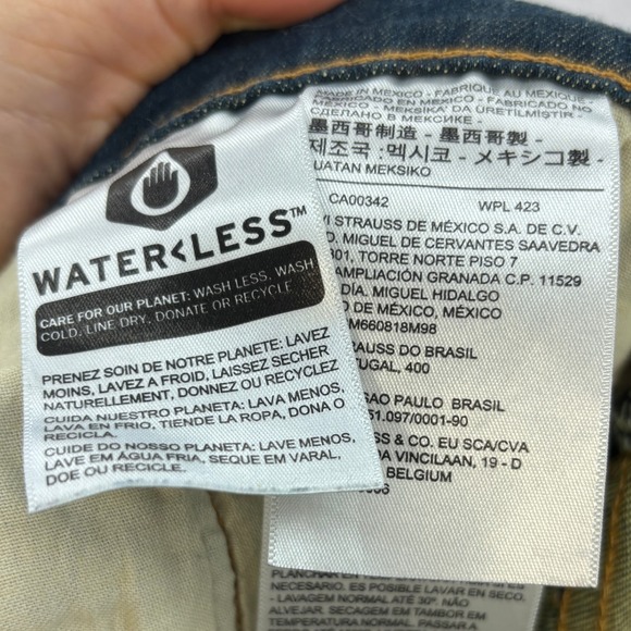 Levis 511 Slim Fit Jeans Mens W38 L30 Dark Wash Denim Classic Casual - Picture 11 of 12